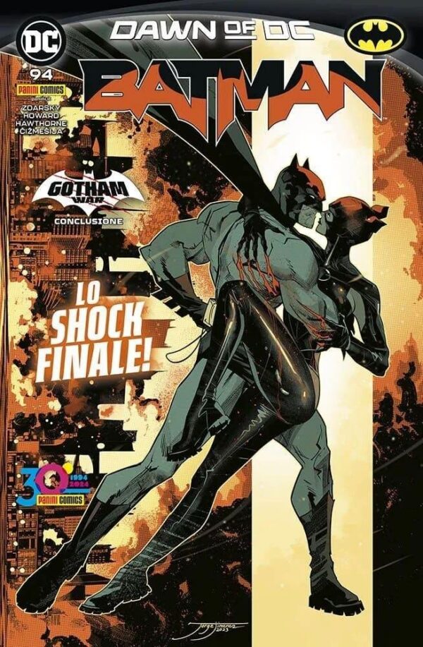 Copertina del fumetto Batman vol. 94, edizione italiana Panini Comics / DC / Marvel / Disney di Howard, Zdarsky & Aa.Vv. Copertina del fumetto Batman vol. 94, edizione italiana Panini Comics / DC / Marvel / Disney di Howard, Zdarsky & Aa.Vv.
