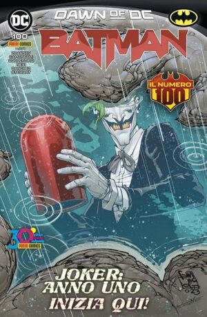 Copertina del fumetto Batman vol. 100, edizione italiana Panini Comics / DC / Marvel / Disney di Camucoli, Zdarsky & Aa.Vv.