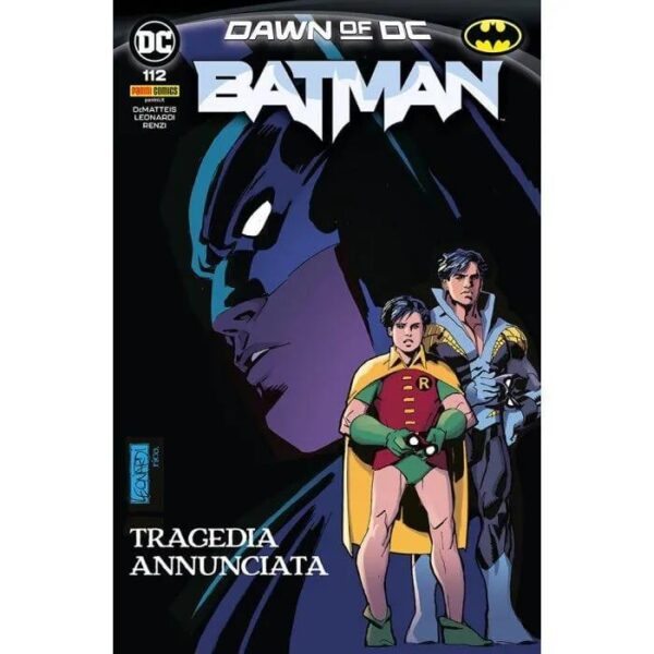 Copertina del fumetto Batman vol. 112, edizione italiana Panini Comics / DC / Marvel / Disney di Dematteis & Leonardi Copertina del fumetto Batman vol. 112, edizione italiana Panini Comics / DC / Marvel / Disney di Dematteis & Leonardi
