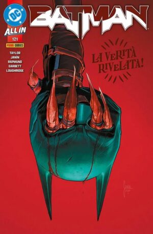Copertina del fumetto Batman vol. 121, edizione italiana Panini Comics / DC / Marvel / Disney di Mikel JaníN, Tom Taylor