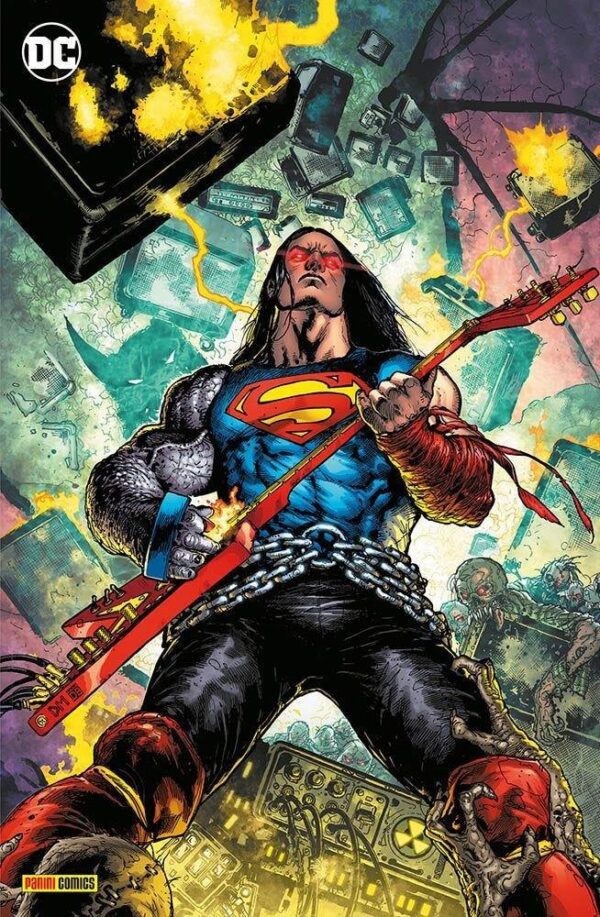 Copertina del fumetto Batman Death Metal 3 Variant Metal, edizione italiana Panini Comics / DC / Marvel / Disney di Aa.Vv. Copertina del fumetto Batman Death Metal 3 Variant Metal, edizione italiana Panini Comics / DC / Marvel / Disney di Aa.Vv.