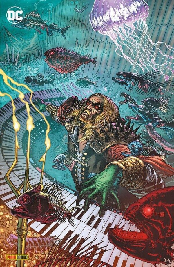 Copertina del fumetto Batman Death Metal 5 Variant Metal, edizione italiana Panini Comics / DC / Marvel / Disney di Aa.Vv. Copertina del fumetto Batman Death Metal 5 Variant Metal, edizione italiana Panini Comics / DC / Marvel / Disney di Aa.Vv.