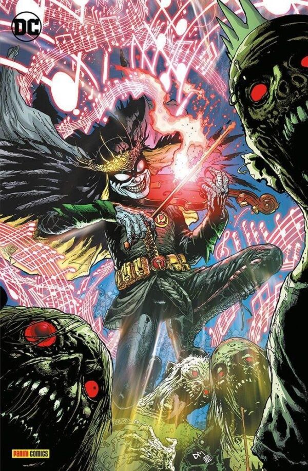 Copertina del fumetto Batman Death Metal 6 Variant Metal, edizione italiana Panini Comics / DC / Marvel / Disney di Aa.Vv.