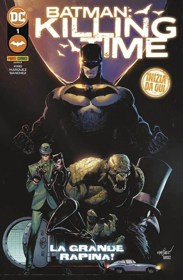 Copertina del fumetto Batman - Killing Time vol. 1, edizione italiana Panini Comics / DC / Marvel / Disney di King & Marquez