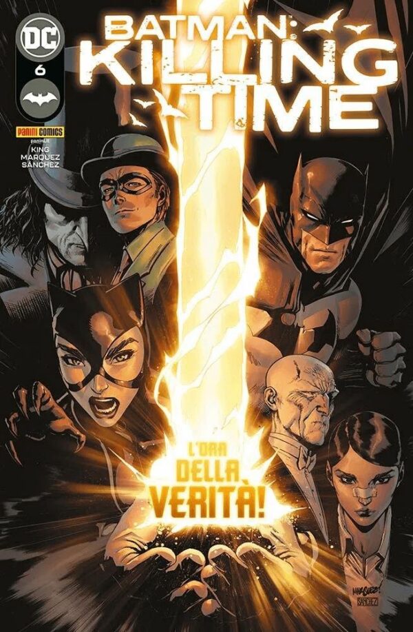 Copertina del fumetto Batman - Killing Time vol. 6, edizione italiana Panini Comics / DC / Marvel / Disney di David Marquez & Tom King Copertina del fumetto Batman - Killing Time vol. 6, edizione italiana Panini Comics / DC / Marvel / Disney di David Marquez & Tom King