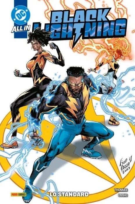 Copertina del fumetto Black Lightning: lo Standard, edizione italiana Panini Comics / DC / Marvel / Disney di Fico Ossio, Brandon Thomas