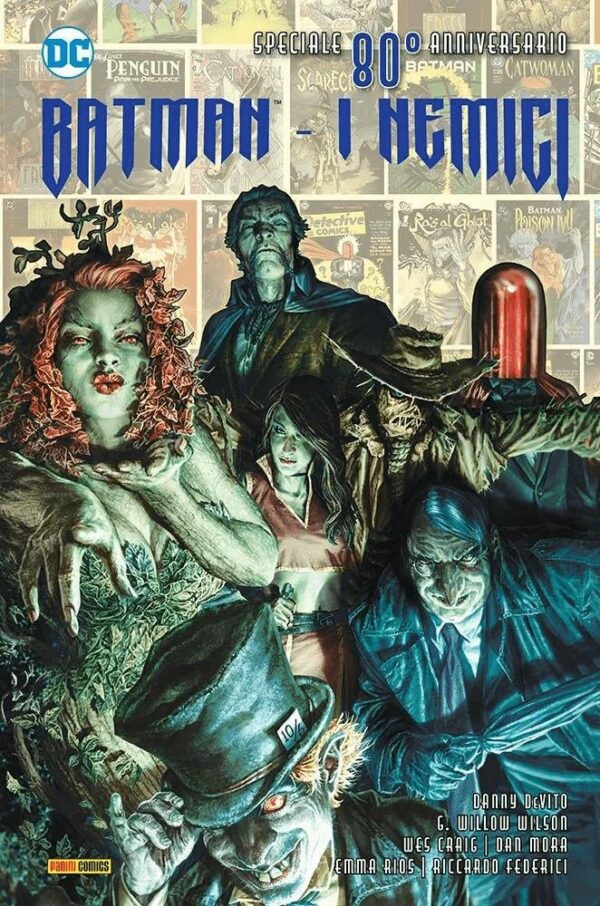 Copertina del fumetto Batman - i Nemici Speciale 80th Ann, edizione italiana Panini Comics / DC / Marvel / Disney di De Vito, Craig & Federici