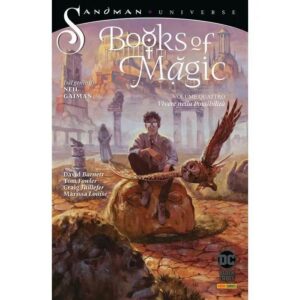 Copertina del fumetto Books of Magic vol. 4, edizione italiana Panini Comics / DC / Marvel / Disney di Kat Howard, Tom Fowler