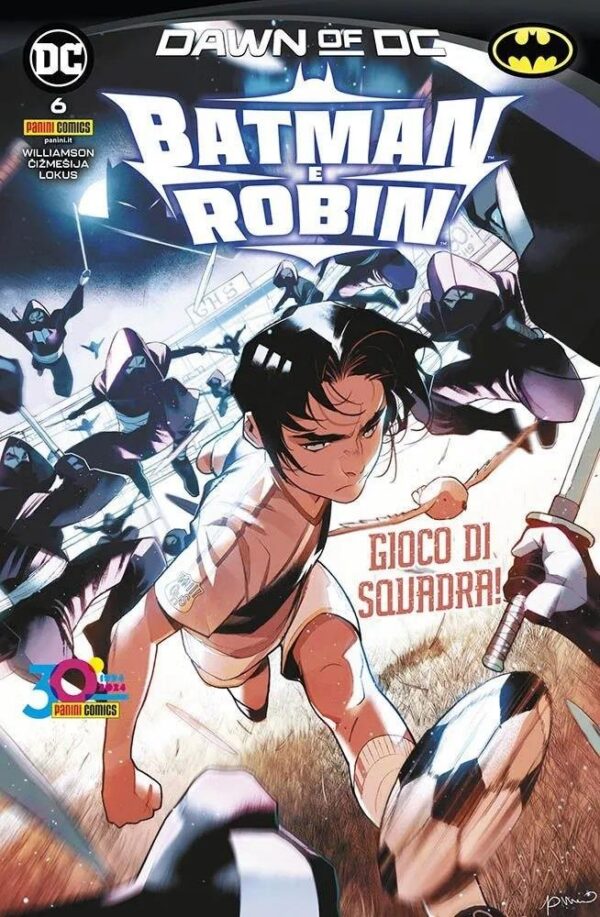 Copertina del fumetto Batman e Robin vol. 6, edizione italiana Panini Comics / DC / Marvel / Disney di Joshua Williamson