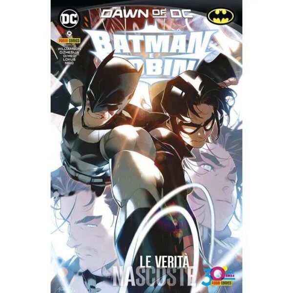 Copertina del fumetto Batman e Robin vol. 9, edizione italiana Panini Comics / DC / Marvel / Disney di Cimeija,Williamson,Di Meo