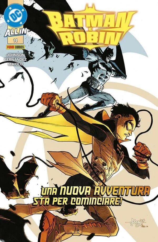 Copertina del fumetto Batman e Robin vol. 14, edizione italiana Panini Comics / DC / Marvel / Disney di Italiano
