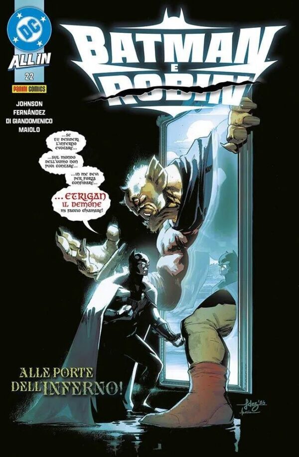 Copertina del fumetto Batman e Robin vol. 22, edizione italiana Panini Comics / DC / Marvel / Disney di Aa.Vv.