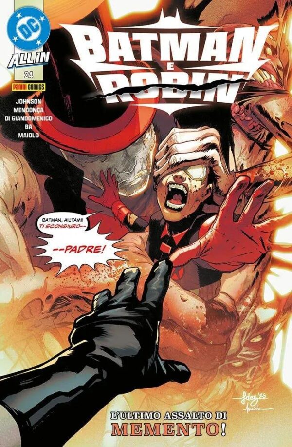 Copertina del fumetto Batman e Robin vol. 24, edizione italiana Panini Comics / DC / Marvel / Disney di Aa.Vv.