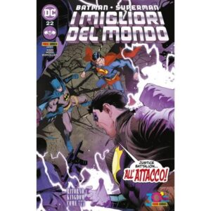 Copertina del fumetto Batman/Superman i Migliori vol. 22, edizione italiana Panini Comics / DC / Marvel / Disney di Dan Mora & Mark Waid