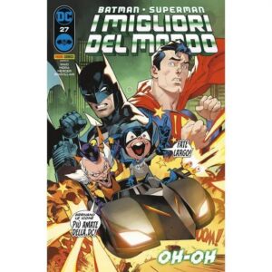 Copertina del fumetto Batman/Superman i Migliori vol. 27, edizione italiana Panini Comics / DC / Marvel / Disney di Dan Mora & Mark Waid
