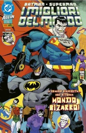 Copertina del fumetto Batman/Superman i Migliori vol. 36, edizione italiana Panini Comics / DC / Marvel / Disney di AdriáN Gutiérrez, Mark Waid