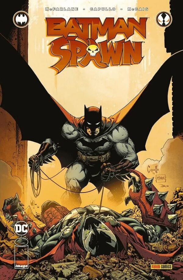 Copertina del fumetto Batman/Spawn Cover Batman, edizione italiana Panini Comics / DC / Marvel / Disney di Todd Mcfarlane & Greg Capullo Copertina del fumetto Batman/Spawn Cover Batman, edizione italiana Panini Comics / DC / Marvel / Disney di Todd Mcfarlane & Greg Capullo