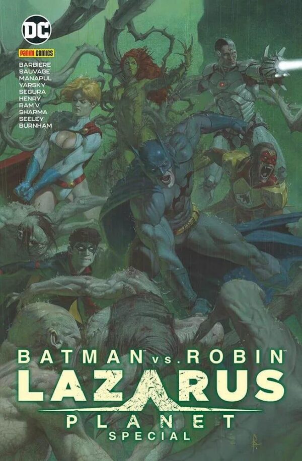 Copertina del fumetto Batman Vs.Robin Lazarus Planet Spec, edizione italiana Panini Comics / DC / Marvel / Disney di Barbiere, Sauvage & Aa.Vv.