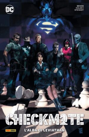 Copertina del fumetto Checkmate - L'alba di Leviathan, edizione italiana Panini Comics / DC / Marvel / Disney di Alex Maleev & B.M. Bendis
