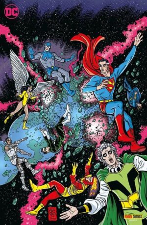 Copertina del fumetto Crisi Oscura Sulle Terre Inf.4 Var, edizione italiana Panini Comics / DC / Marvel / Disney di Braga, Fritzmartin & Aa.Vv.