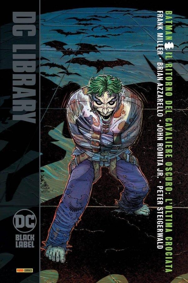 Copertina del fumetto Cavaliere Oscuro L'ultima Crociata, edizione italiana Panini Comics / DC / Marvel / Disney di Miller, Romita Jr & Azzarello
