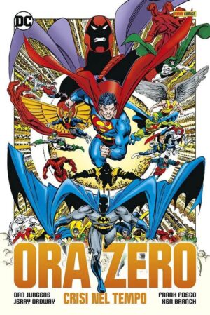Copertina del fumetto Ora Zero Crisi Nel Tempo Omnibus, edizione italiana Panini Comics / DC / Marvel / Disney di Jurgens, Fosco, Ordway & Aa.Vv