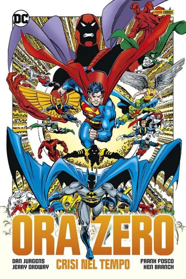 Copertina del fumetto Ora Zero Crisi Nel Tempo Omnibus, edizione italiana Panini Comics / DC / Marvel / Disney di Jurgens, Fosco, Ordway & Aa.Vv