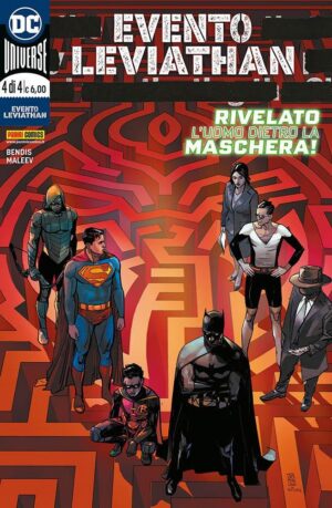 Copertina del fumetto Dc Crossover 4 - Leviathan vol. 3, edizione italiana Panini Comics / DC / Marvel / Disney di Maleev, Bendis