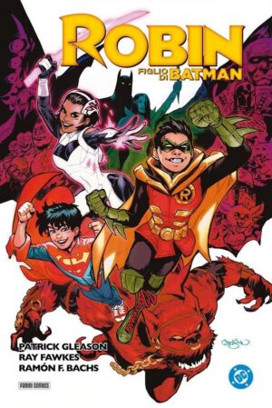 Copertina del fumetto Dc Deluxe - Robin Figlio di Batman, edizione italiana Panini Comics / DC / Marvel / Disney di Aa.Vv.