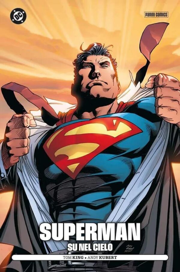 Copertina del fumetto Dc Pocket - Superman Su Nel Cielo, edizione italiana Panini Comics / DC / Marvel / Disney di Andy Kubert & Tom King Copertina del fumetto Dc Pocket - Superman Su Nel Cielo, edizione italiana Panini Comics / DC / Marvel / Disney di Andy Kubert & Tom King