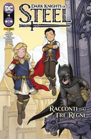 Copertina del fumetto Dark Knights of Steel vol. 4, edizione italiana Panini Comics / DC / Marvel / Disney di Taylor, Kristoff, Pacat & Aavv