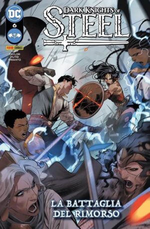 Copertina del fumetto Dark Knights of Steel vol. 6, edizione italiana Panini Comics / DC / Marvel / Disney di Taylor, Putri & Prianto