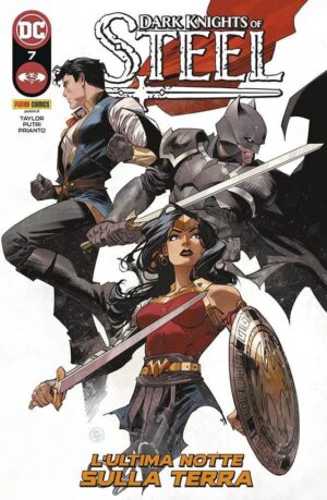 Copertina del fumetto Dark Knights of Steel vol. 7, edizione italiana Panini Comics / DC / Marvel / Disney di Taylor, Putri & Prianto