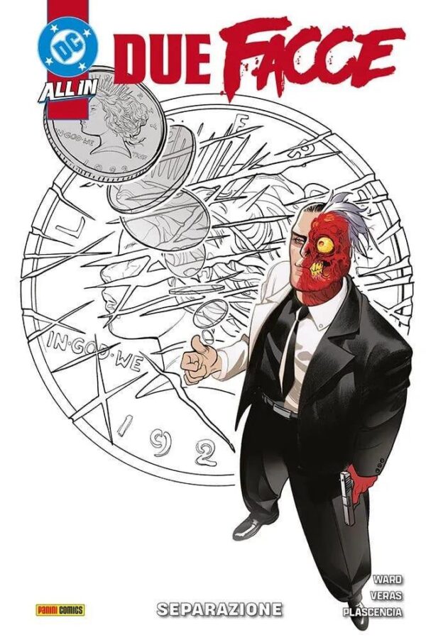 Copertina del fumetto Due Facce - Separazione, edizione italiana Panini Comics / DC / Marvel / Disney di FáBio Veras, Christian Ward