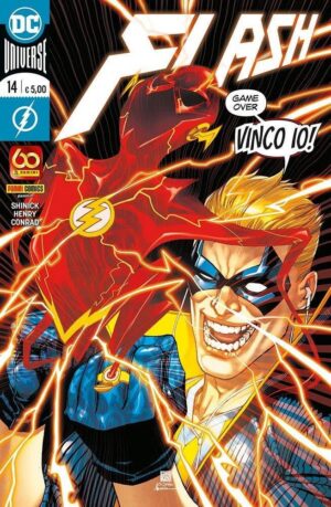 Copertina del fumetto Flash vol. 14, edizione italiana Panini Comics / DC / Marvel / Disney di Conrad, Henry & Shinick