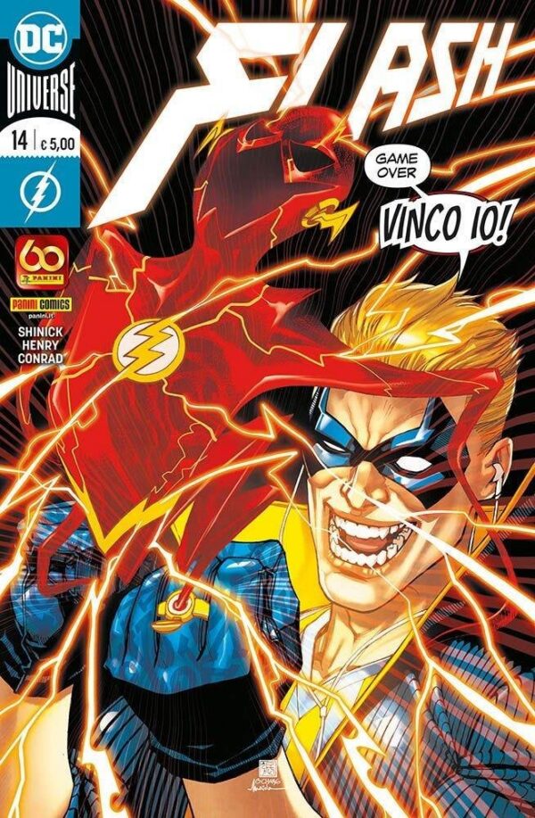 Copertina del fumetto Flash vol. 14, edizione italiana Panini Comics / DC / Marvel / Disney di Conrad, Henry & Shinick