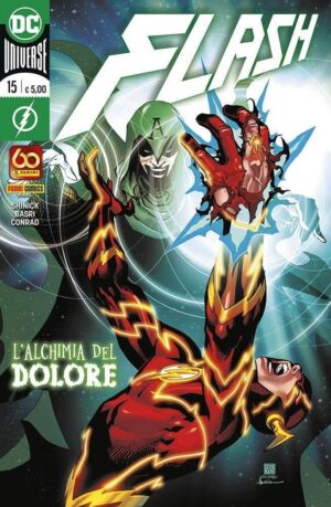 Copertina del fumetto Flash vol. 15, edizione italiana Panini Comics / DC / Marvel / Disney di Conrad, Basri & Shinick