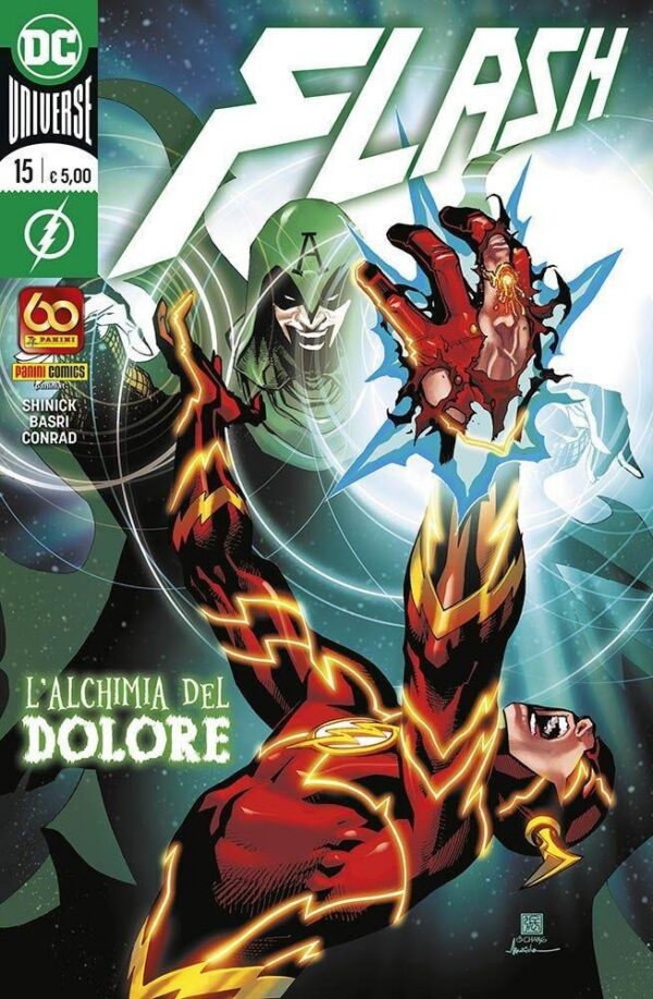 Copertina del fumetto Flash vol. 15, edizione italiana Panini Comics / DC / Marvel / Disney di Conrad, Basri & Shinick