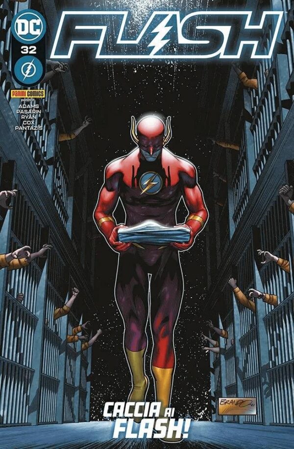 Copertina del fumetto Flash vol. 32, edizione italiana Panini Comics / DC / Marvel / Disney di Adams, Pasarin & Ryan
