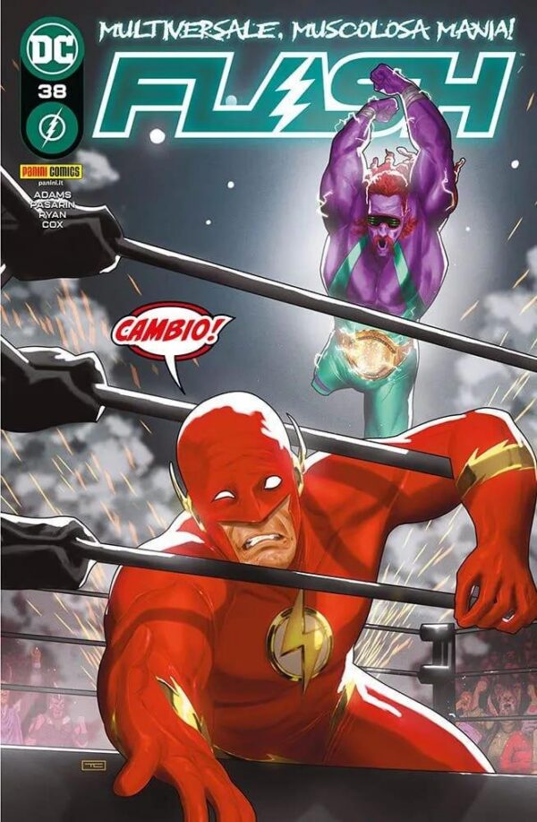 Copertina del fumetto Flash vol. 38, edizione italiana Panini Comics / DC / Marvel / Disney di Jeremy Adams, Fernando Pasarin