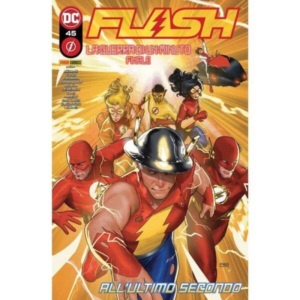 Copertina del fumetto Flash vol. 45, edizione italiana Panini Comics / DC / Marvel / Disney di Adams, Cruz & Aa.Vv. Copertina del fumetto Flash vol. 45, edizione italiana Panini Comics / DC / Marvel / Disney di Adams, Cruz & Aa.Vv.