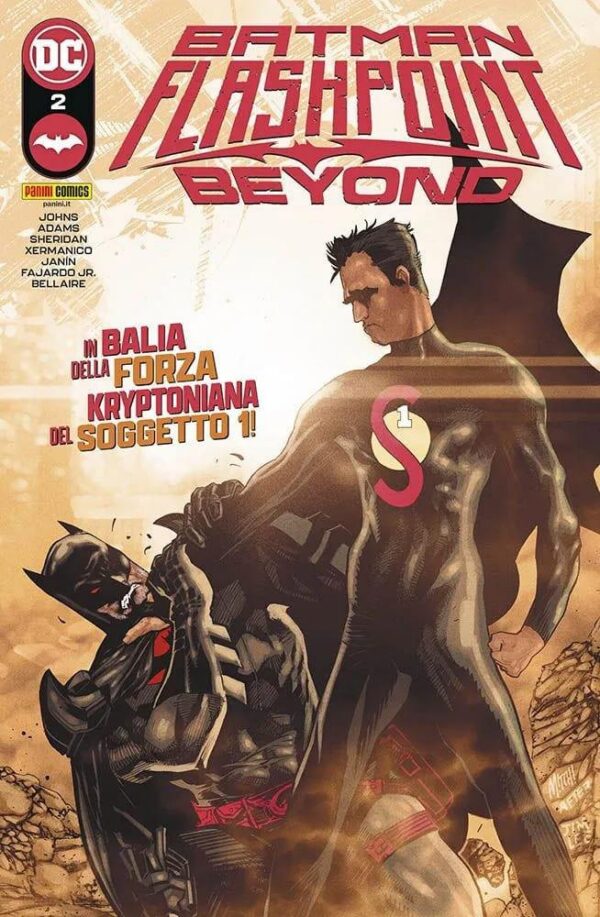 Copertina del fumetto Batman Flashpoint Beyond vol. 2, edizione italiana Panini Comics / DC / Marvel / Disney di Johns, Sheridan, Adams & Aa.Vv Copertina del fumetto Batman Flashpoint Beyond vol. 2, edizione italiana Panini Comics / DC / Marvel / Disney di Johns, Sheridan, Adams & Aa.Vv