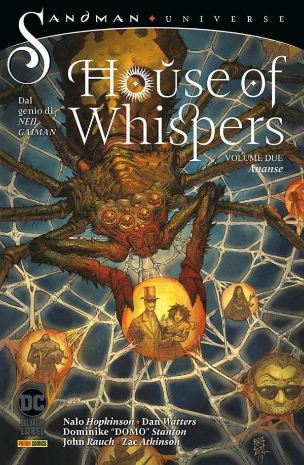 Copertina del fumetto House of Whispers 2 - Ananse, edizione italiana Panini Comics / DC / Marvel / Disney di Aa.Vv. Copertina del fumetto House of Whispers 2 - Ananse, edizione italiana Panini Comics / DC / Marvel / Disney di Aa.Vv.