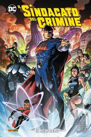 Copertina del fumetto Il Sindacato del Crimine New Deal, edizione italiana Panini Comics / DC / Marvel / Disney di Hitch, Schmidt & Mckeown