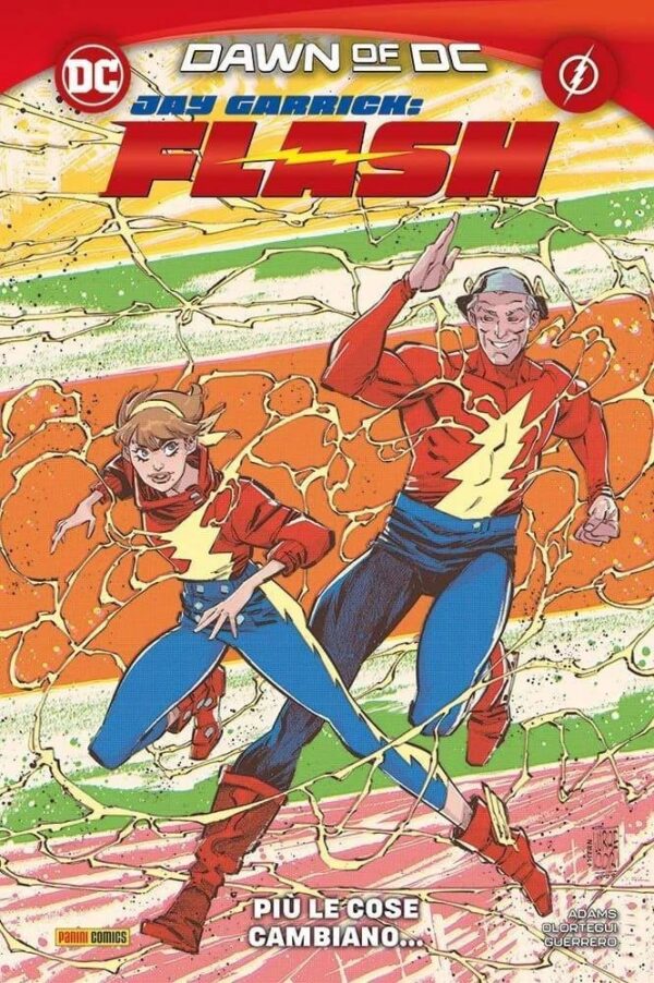 Copertina del fumetto Jay Garrick - Flash Più le Cose, edizione italiana Panini Comics / DC / Marvel / Disney di Adams & Olortegui