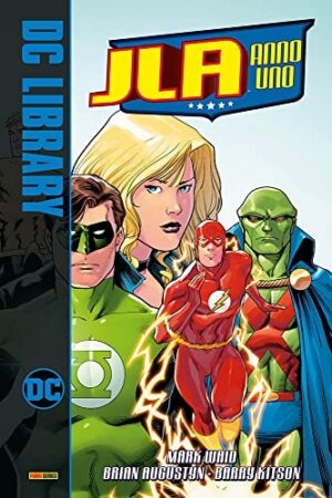 Copertina del fumetto Jla Anno Uno, edizione italiana Panini Comics / DC / Marvel / Disney di Kitson, Augustyn & Waid