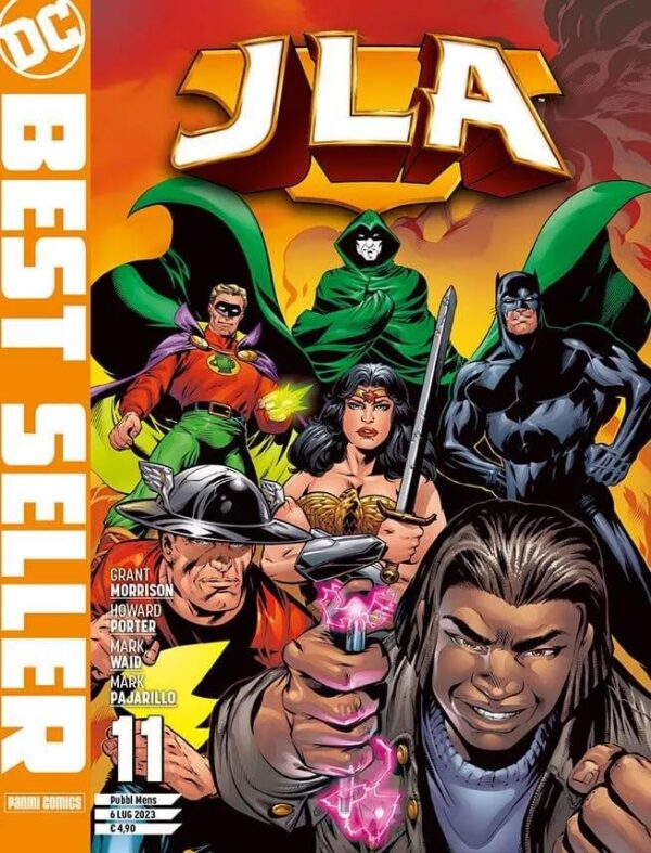 Copertina del fumetto Jla di Grant Morrison vol. 11, edizione italiana Panini Comics / DC / Marvel / Disney di Morrison, Porter & Waid