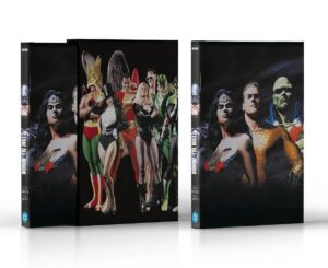 Copertina del fumetto Justice League i Più Grandi Eroi, edizione italiana Panini Comics / DC / Marvel / Disney di Alex Ross, Paul Dini