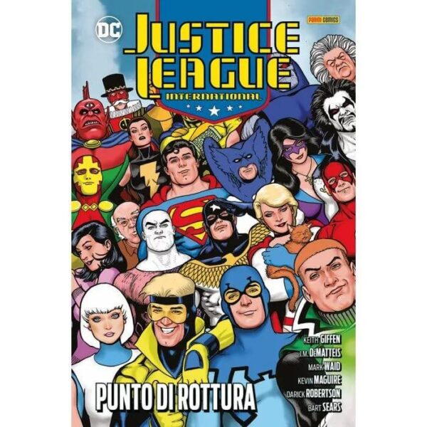 Copertina del fumetto Justice League International vol. 5, edizione italiana Panini Comics / DC / Marvel / Disney di Dematteis, Giffen & Aa.Vv. Copertina del fumetto Justice League International vol. 5, edizione italiana Panini Comics / DC / Marvel / Disney di Dematteis, Giffen & Aa.Vv.