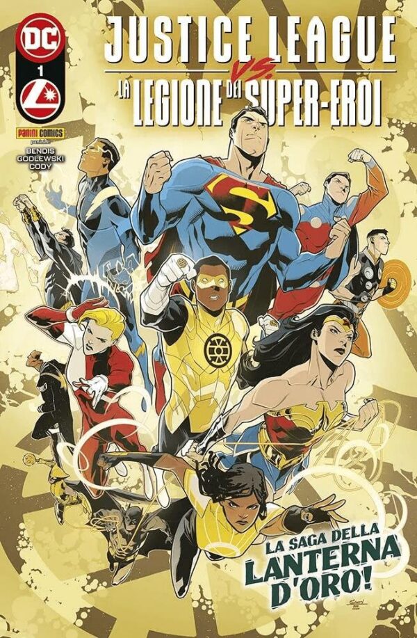 Copertina del fumetto Justice League Vs Legione Super vol. 1, edizione italiana Panini Comics / DC / Marvel / Disney di Aa.Vv. Copertina del fumetto Justice League Vs Legione Super vol. 1, edizione italiana Panini Comics / DC / Marvel / Disney di Aa.Vv.
